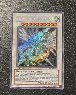 Yugioh Secret Rare Majestic Star Dragon CT06-EN003 LP - Image 1