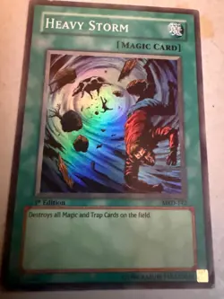 Heavy Storm 1st Edition MRD-142 Super Rare(played)- Yugioh Metal Raiders - Image 2