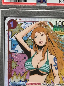 2024 ONE PIECE ST01 007 OP06 WINGS OF THE CAPTAIN NAMI TREASURE RARE PSA 10 - Image 3