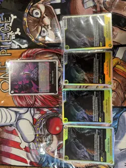 One Piece TCG Gecko Moria prb02-013 + 4x OP14-104 SR Playset NM - Image 1