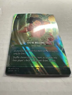 You're Welcome (Enchanted) 213/204 Shimmering Skies Holo NM Disney Lorcana - Image 2