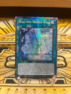 Yugioh Hexe vom Weissen Wald Quarter Century Secret Rare ALIN-DE058 - Image 1