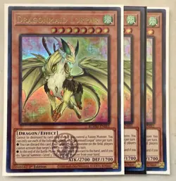 Yugioh! 3x Dragonmaid Lorpar BLMM-EN061 Emblazoned Ultra Rare 1st Ed NM - Image 1