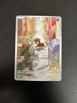 Litleo 139/132 ME01 Mega Evolution Holo Illustration Rare Pokemon Card NM - Image 1