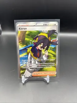 Pokemon Kieran TCG Full Art Trainer Card 206/167 Twilight Masquerade - Image 1