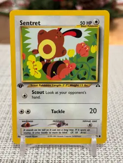 2001 Pokemon #63/75 Sentret (Neo Discovery) - 1st Edition NM - Image 1