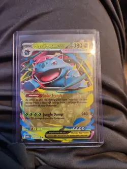 Pokemon Mega Venusaur EX Holo Double Rare Card 003/132 ME01 Mega Evolution - Image 1