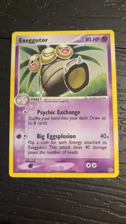 Pokemon Exeggutor FireRed & LeafGreen Holo Rare Card 5/112 80 HP - Image 1
