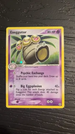 Pokemon Exeggutor FireRed & LeafGreen Holo Rare Card 5/112 80 HP - Image 2