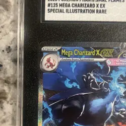 Pokemon TCG Mega Charizard X ex Me02 Phantasmal Flames SGC 10 Holo SAR 125/094 - Image 3
