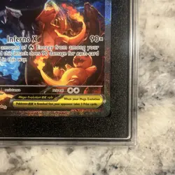 Pokemon TCG Mega Charizard X ex Me02 Phantasmal Flames SGC 10 Holo SAR 125/094 - Image 5
