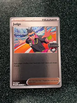 JUDGE 076/088 REGIONAL PROMO MINT POKEMON TRADING CARD GAME - Image 1