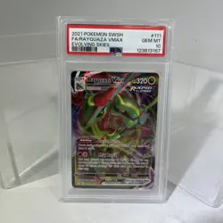 Rayquaza VMAX #111/203 PSA 10 Evolving Skies SWSH Pokemon TCG Full Art Holo #ML - Image 1