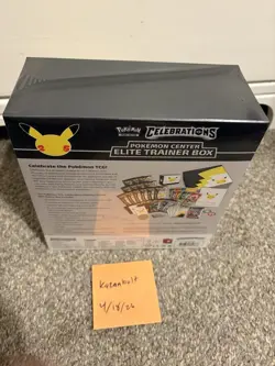 Pokemon TCG Celebrations Pokemon Center Elite Trainer Box ETB Sealed - Image 5