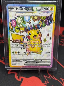 Pokemon TCG Sv: Surging Sparks - Pikachu EX 219/191 Full Art Ultra Rare English - Image 1