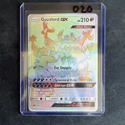 Guzzlord GX 116/111 Rainbow Secret Rare Crimson Invasion Pokemon Card - Image 3