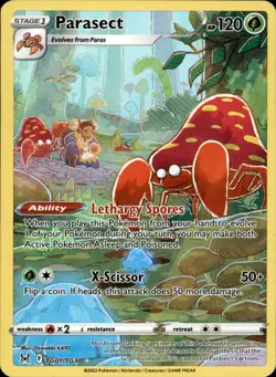 Parasect TG01/TG30 Holofoil - Pokemon SWSH11: Lost Origin Trainer Gallery - LP - Image 1