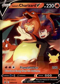 Lance's Charizard V SWSH133 Holo - Pokemon SWSH: Sword & Shield Promo Cards - LP - Image 1