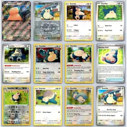 (12) Snorlax ex Pokemon Card Lot Promo Reverse Holo Rare English Collection Set - Image 1