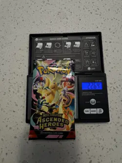 HEAVY Pokemon Ascended Heroes Booster Pack 22.64g - Image 1
