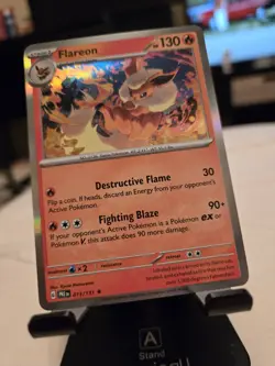Pokemon- Illustration Rare/ Full Art Holo 2 Card Lot Raichu V FA And Flareon! - Image 4