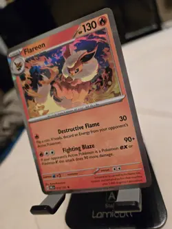 Pokemon- Illustration Rare/ Full Art Holo 2 Card Lot Raichu V FA And Flareon! - Image 5