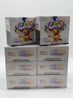 Lot of (8) Pokemon TCG Prismatic Evolutions Elite Trainer Boxes SEALED ETB - Image 1