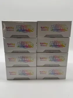 Lot of (8) Pokemon TCG Prismatic Evolutions Elite Trainer Boxes SEALED ETB - Image 3