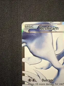 Reshiram Full Art Holo 113/114, Black & White 2011 - Ultra Rare Pokemon Card, LP - Image 3