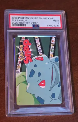 1999 Gemplus Ninitendo POKEMON Snap Smart Card Blockbuster Video BULBASAUR PSA 9 - Image 2