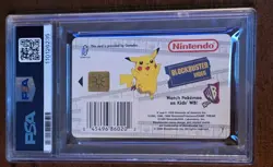 1999 Gemplus Ninitendo POKEMON Snap Smart Card Blockbuster Video BULBASAUR PSA 9 - Image 3
