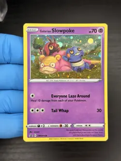 2021 Galarian Slowpoke SWSH126 Evolving Skies Pokemon Black Star 🌀💫 SWIRL - Image 4