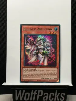 Yu-Gi-Oh! TCG Burst Protocol - Highness Archfiend BPRO-EN016 Super Rare - Image 1