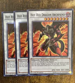 3x Hot Red Dragon Archfiend - HSRD-EN040 - Super Rare - 1st Edition - NM Yugioh! - Image 1