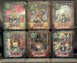 Yugioh 2003 Tins FACTORY SEALED CASE, contains (2x) 6 Tins Sets, 12 Tins Total - Image 3