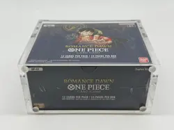 One Piece TCG OP-01 Romance Dawn White Bottom Booster Box SEALED w/Acrylic - Image 5