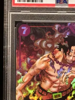 One Piece 2023 Portgas.D.Ace OP02-013 Paramount War Alt Art SR ENG PSA 10 - Image 3