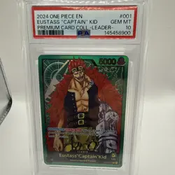 2024 ONE PIECE PREMIUM COLLECTION LEADER COLLECTION EUSTASS CAPTAIN KID PSA 10 - Image 1