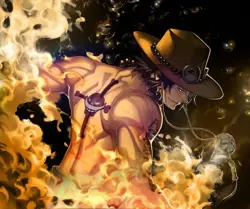 Anime portgas d_ ace one piece fire whitebeard Playmat Gaming Mat - Image 1