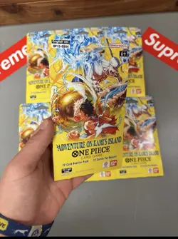 One Piece Card Game “Adventure on Kami’s Island” Booster Pack Lot Of 7 Packs - Image 2