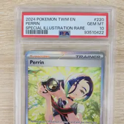 PSA 10 Perrin 220/167 Special Illustration Rare Twilight Masquerade Pokemon Card - Image 3