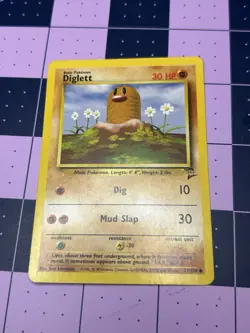 Pokemon TCG Base Set 2 Diglett 71/130 Common Card Regular - Image 1