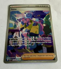 Pokemon TCG Iono Card 237/091 Paldean Fates Special Illustration Rare - Image 3