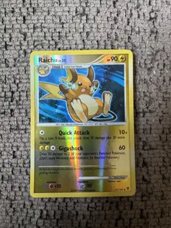2009 Pokemon Supreme Victors 77/147 Raichu Reverse Holo NM Rare vintage card - Image 1