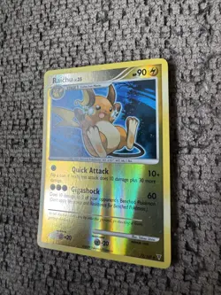 2009 Pokemon Supreme Victors 77/147 Raichu Reverse Holo NM Rare vintage card - Image 2