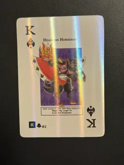 MetaZoo Headless Horseman Holo WPT Nightfall Poker Playing Card Faded Spade - Image 1