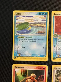 Lot Of 6 eReader Pokemon Cards 2003 Growlithe, Marill, Lotad, Seedot & More - NM - Image 2