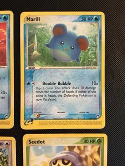 Lot Of 6 eReader Pokemon Cards 2003 Growlithe, Marill, Lotad, Seedot & More - NM - Image 4