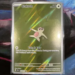 Pokemon TCG Slakoth 212/191 Surging Sparks Illustration Rare Card - Image 1