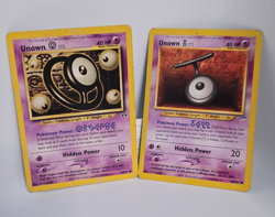 🔥Vintage Pokemon TCG Neo Discovery & Destiny Card Lot Unown O & T 2x🔥 - Image 1